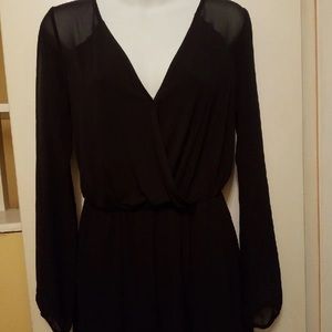 BCBGenerations Black Romper Size Small